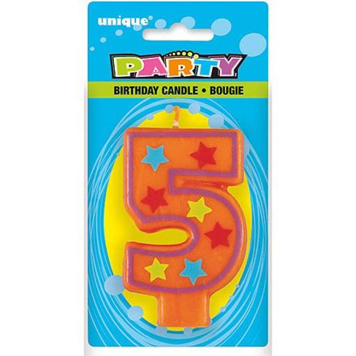 Picture of CANDLE NUMERICAL DECORATIVE -5